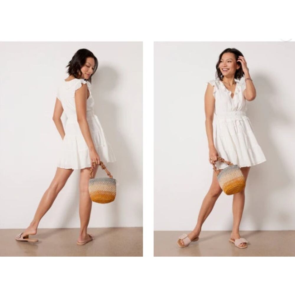 New NWT Revolve Paige Paradis Mini Dress White Size Medium‎